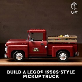 LEGO Icons Pickup Truck 10290 Kit de construction pour adultes, modèle vintage années 1950 avec accessoires de présentation s