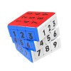 Gobus M Version lisse éducation numérique 1-9 Cube Twist Puzzle Cube Jouet 3x3x3x3 3 Couches Nombre Cube 