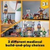 LEGO Creator 3in1 Medieval Castle 31120 Building Kit. Castle with Moat and Drawbridge, Plus 3 Minifigures. New 2021 1,426 Pi