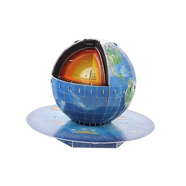 Toyvian 1 Jeu Puzzle Terre 3D Puzzles 3D Casse-tête du Monde 3D Casse-tête De Géographie Casse-tête Globe 3D Modèle De Carte 