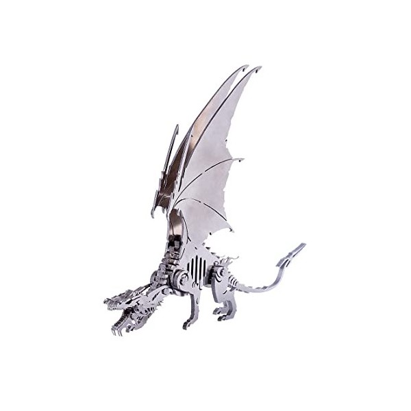 Novaray Puzzle 3D en Métal Dragon, Bricolage Mécanique Dragon de Glace Puzzles Modèle Kits Ornement, Modèle Montage 3D Modèle