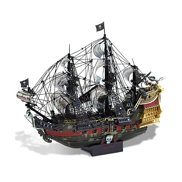 Piececool Puzzle 3D Metal Maquette, Queen Annes Revenge Bateau Pirate Maquettes à Construire, Maquettes et Modélisme, Cadeau