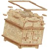 ESC WELT Orbital Box Jeu de Puzzle 3D - 3 en 1 Jeu de Puzzle en Bois - Casse-têtes - Boîte à Cadeau Jeu dénigmes - Pâques Bo