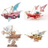 Puzzle 3D Steampunk en Bois Modèles Kits, Puzzles 3D Artisanat Masterpiece pour Flowers in The Mirror DIY Assembly Fantasy Sp