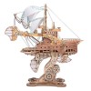 Puzzle 3D Steampunk en Bois Modèles Kits, Puzzles 3D Artisanat Masterpiece pour Flowers in The Mirror DIY Assembly Fantasy Sp