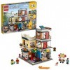 LEGO Creator 3 in 1 Townhouse Pet Shop & Café 31097 Toy Store Building Set with Bank, Town Playset with a Toy Tram, Animal Fi