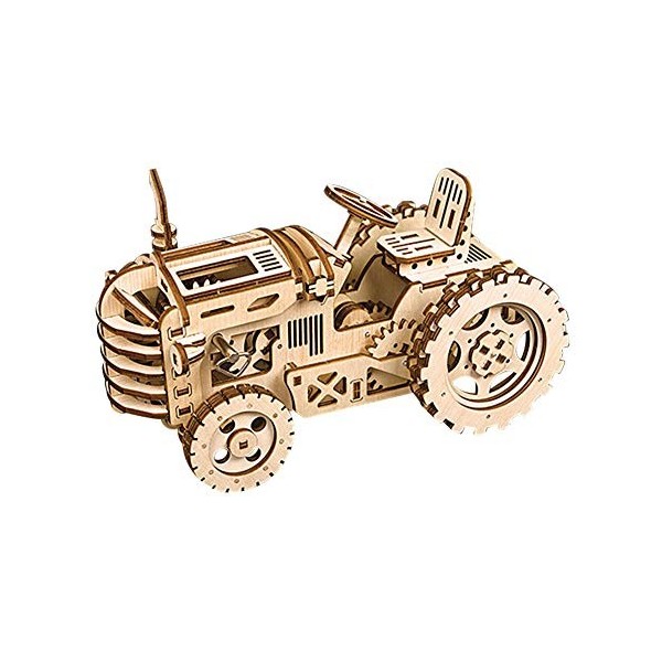 Tracteur en Bois Puzzle Assemblage Bricolage Kits dartisanat kit de modle de Puzzle en Bois ducatif Fantastique