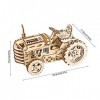 Tracteur en Bois Puzzle Assemblage Bricolage Kits dartisanat kit de modle de Puzzle en Bois ducatif Fantastique