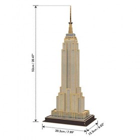 CubicFun- Puzzle 3D Empire State Building, 771C246, 54 piezas