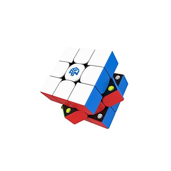 GAN 356 M Speed Cube, 3x3 Magnetic Magic Cube, version Lite, 3x3 Gans 356M Puzzle Cube Jouet Cadeau pour enfants adultes Lége
