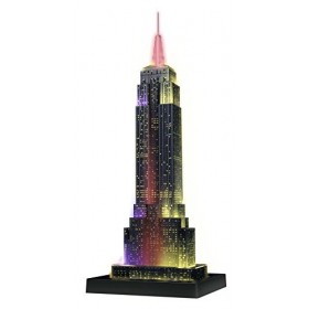 Ravensburger 12566 1–&nbsp;Empire State Building Night Edition Puzzle, multicolore