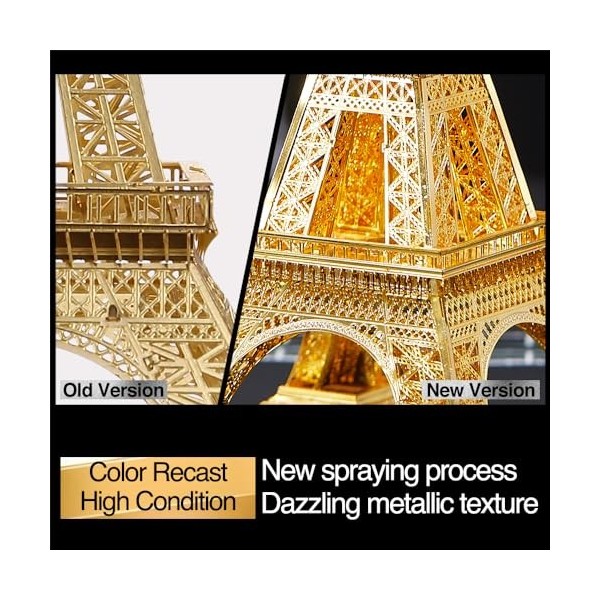 Piececool Puzzle 3D en métal – Kit de modèle en métal – Puzzle 3D en métal à faire soi-même – Cadeaux de Noël et danniversai