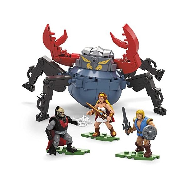 MEGA Les Maîtres de l’Univers Coffret de Construction collector She-Ra vs Hordak et Monstroïde, 3 mini-figurines avec le Prin