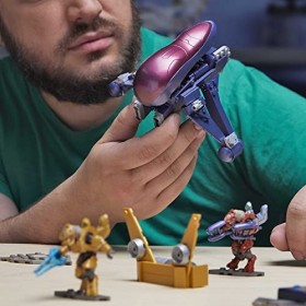 Mega Construx - Mega Construx Halo - La Quête de lArbiter - Jeu de Construction Avion Covenant Banshee - 3 Figurines Articul