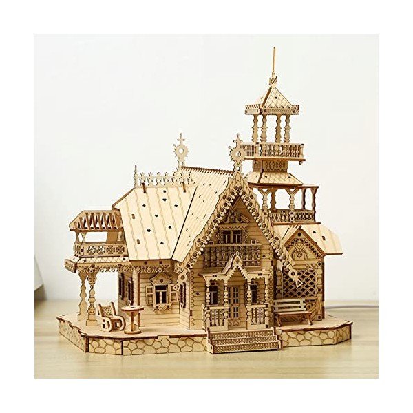 Cuteefun Puzzle 3D Bois Taj Mahal, Maquette dArchitecture en Bois a Construire Adulte et Adolescents, Jouet dAssemblage Bri