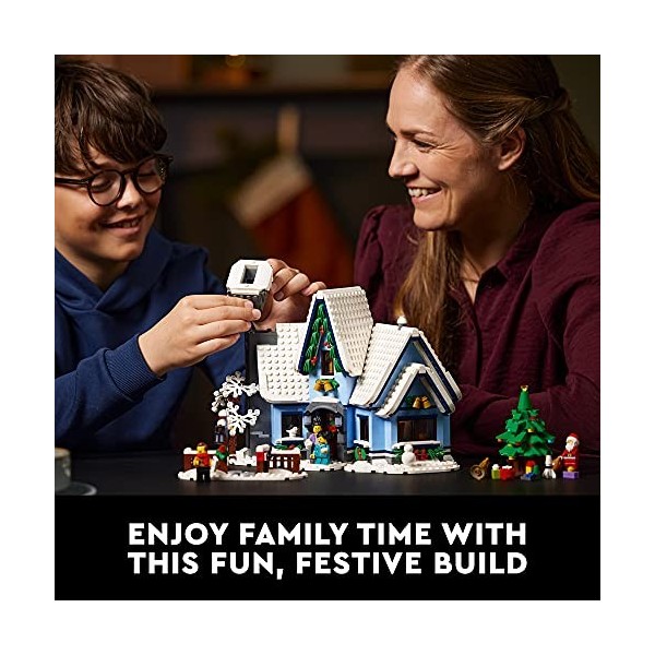 LEGO Santa’s Visit 10293 Building Kit. A Festive Build for Adults and Families, with a Christmas Scene to Display 1,445 Piec