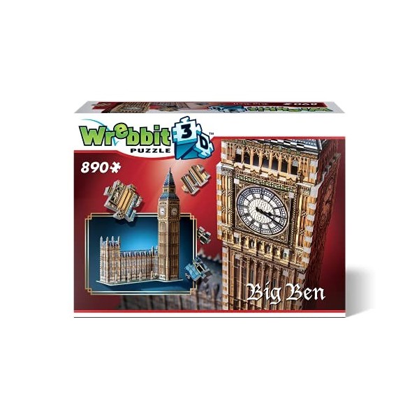 Wrebbit 3D- Harry Potter Big Ben & House of Parliament-Queen Elisabeth Tower 3D-Puzzle, W3D-2002