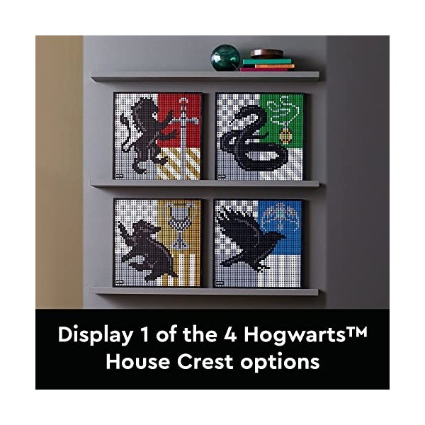 LEGO Art Harry Potter Hogwarts Crests 31201 Building Kit. Perfect for Adults Who Love Hobbies and Collectibles, New 2021 4,2