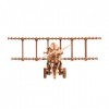 Wood Trick Bi-Plane Toy Kit, Wooden Toy Plane - Mechanical Model Plane Mini - 3D Wooden Puzzle, Assembly Model - STEM Toys fo