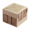KINGOU Chinois 3D Puzzle en Bois Interlocking Burr Puzzles Désenchevêtrement Magic Cube