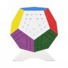 FunnyGoo Shengshou 5x5 Dodécaèdre 12 Surfaces gigaminx Megaminx 5x5x12 Magic Puzzle Cube Stickerless + Un présentoir Cube