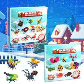 WDJLNZB Blocs de Construction dinsectes, Jeu de Construction pour Insectes, Jeu de Construction pour Enfants, Jouets de Cons