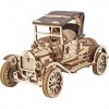 UGEARS Сlassic Model Car Kit - Puzzles 3D pour Adultes avec Toit Pliant et Moteur Fonctionnel à 4 Cylindres