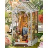 Rolife DIY Book Nook Kit Miniature Gardenhouse Puzzles 3D Modèle Kits de Construction Adult avec Lumières LED Etagère Décor R