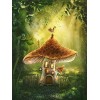 YANCONG Puzzles Classiques 1500 Pièces, Puzzle 3D,Champignons Magiques dans La Forêt Puzzle 87X58Cm