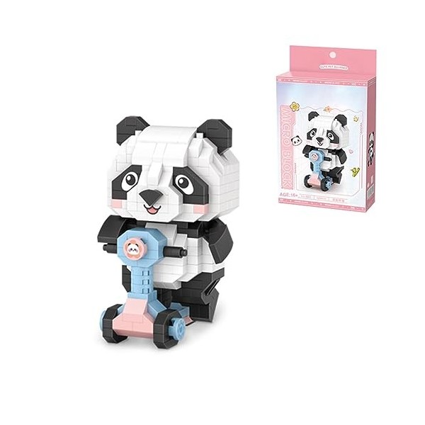 Novaray Mini Blocks Sets, 380+ pièces MOC Creative Yoga Panda DIY Montage Jouet Modélisation, Calendrier de lAvent 2023 Cade