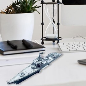 Besreey Puzzles 3D en métal pour Adultes - Kit de Construction de maquettes de navires de Guerre réalistes,Jouets de Puzzle p