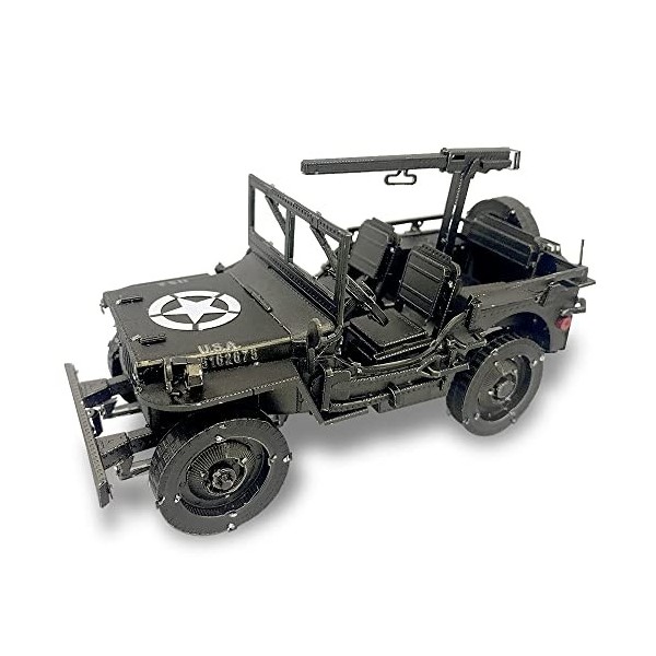 Piececool WILLYS MB Puzzle 3D en métal – Kit de modèle en métal – Cadeaux de Noël et danniversaire pour adolescents et adult