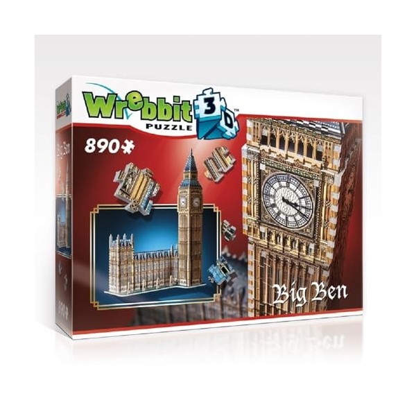 Wrebbit 3D W3D-2002 The Big Ben 3D Puzzle, Multicoloured, One Size