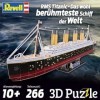 Revell 3D Puzzles 00154 RMS Titanic - LED Edition Noir/Rouge