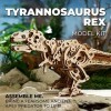 Ugears Tyrannosaurus Rex Puzzles en Bois 3D - Kit de modèle en Bois pour Adultes à Construire - Ensemble de Puzzle 3D Perfect