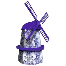 Ravensburger - Puzzle 3D Building Série Midi, Moulin Hollandais 12519 