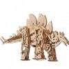 UGEARS Stégosaure Maquette en Bois à Construire - Puzzle 3D Dinosaure en Bois - Puzzle Bois 3D Mécanique avec Mouvements Auth