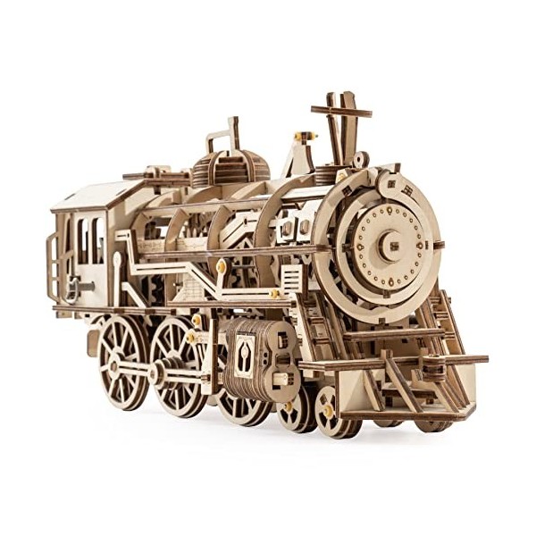 Robotime Puzzle 3D Bois dirigeable Modèle mécanique modulaire de véhicule aérien - 3D Puzzle en Bois découpé au Laser pour Au