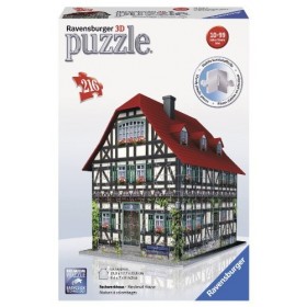 Ravensburger - 12572 - Puzzle 3D Building - 216 Pièces - Maison À Colombages