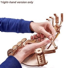 Wood Trick Wooden Robot Hand 3D Wooden Puzzles for Adults and Kids to Build - Robotic Hand Wood Model Kit to Build