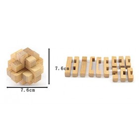 Chonor 25 Pièces 3D Puzzle Casse-tête en Bois - Classique Brain Teaser IQ Puzzle Éducatif Jouet Jeu Jigsaw pour Enfants et Ad