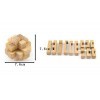 Chonor 25 Pièces 3D Puzzle Casse-tête en Bois - Classique Brain Teaser IQ Puzzle Éducatif Jouet Jeu Jigsaw pour Enfants et Ad