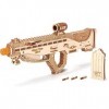 Wood Trick Assault Gun Wooden Model Kit for Adults and Teens to Build - Rifle Guns for Kids - 3D Wooden Puzzle Mechanical Mod