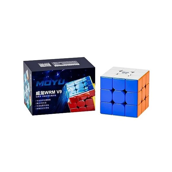FunnyGoo MoYu Weilong WRM V9 3x3 Speed Magic Puzzle Cube weilong WR M v9 3x3x3 Cube Stickerless Maglev Ball Core Version ave