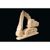 Excavatrice 3D-Puzzle en bois naturel - Dolfi