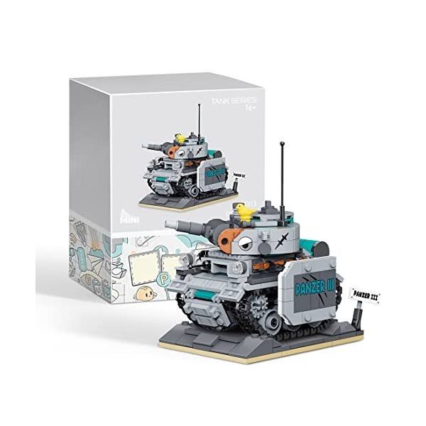 Novaray Christmas Limited Edition 2023, 532 pièces MOC Créatif Allemand Panzer Moyen III Micro Bricks Modèle Présentoir Calen