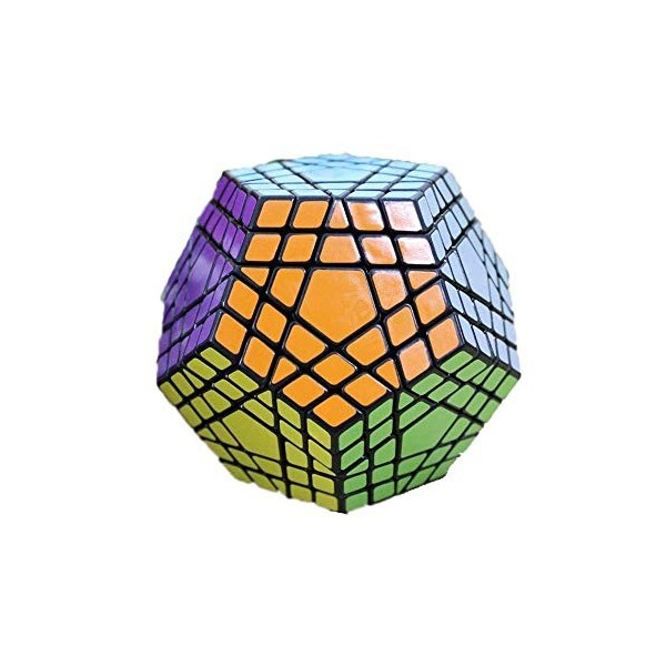 Gobus ShengShou 5x5 Megaminx Dodécaèdre 5x5 Gigaminx Megaminx Cube 12 Surface, difficulté 5 étoiles Noir 