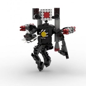 Skibidi Ensemble de blocs de construction de figurines daction de toilettes, Titan Cameraman Speakerman BossTV Man, idée de 