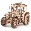 EWA Eco-Wood-Art - Tractor BELARUS-82 - Puzzle 3D mécanique en Bois - Casse-tête pour Adultes et Adolescents -à Monter soi-mê