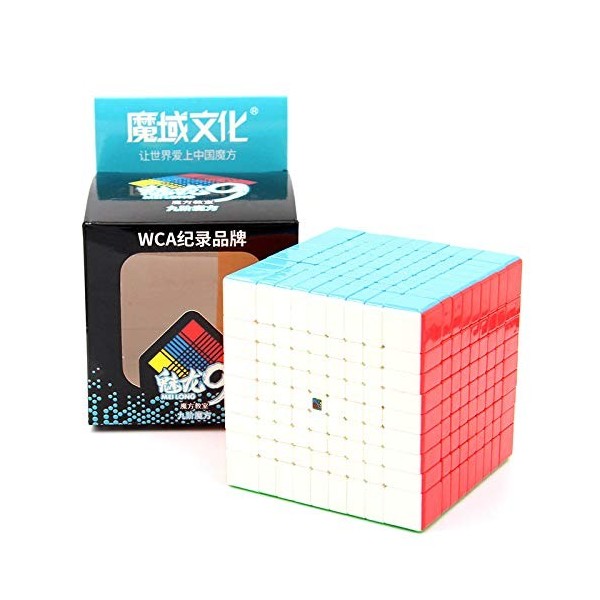 Funnygoo moyu Cube Classroom mofang jioshi Meilong 9 9x9 Neuf Couches Magic Puzzle Cube mfjs 9x9x9 Cube avec Support Multico